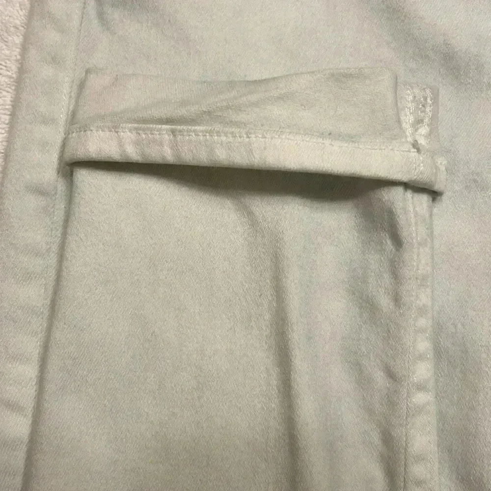 Hudson Tally Crop Skinny Woman Cuffed White Jean size 27 - Picture 8 of 11